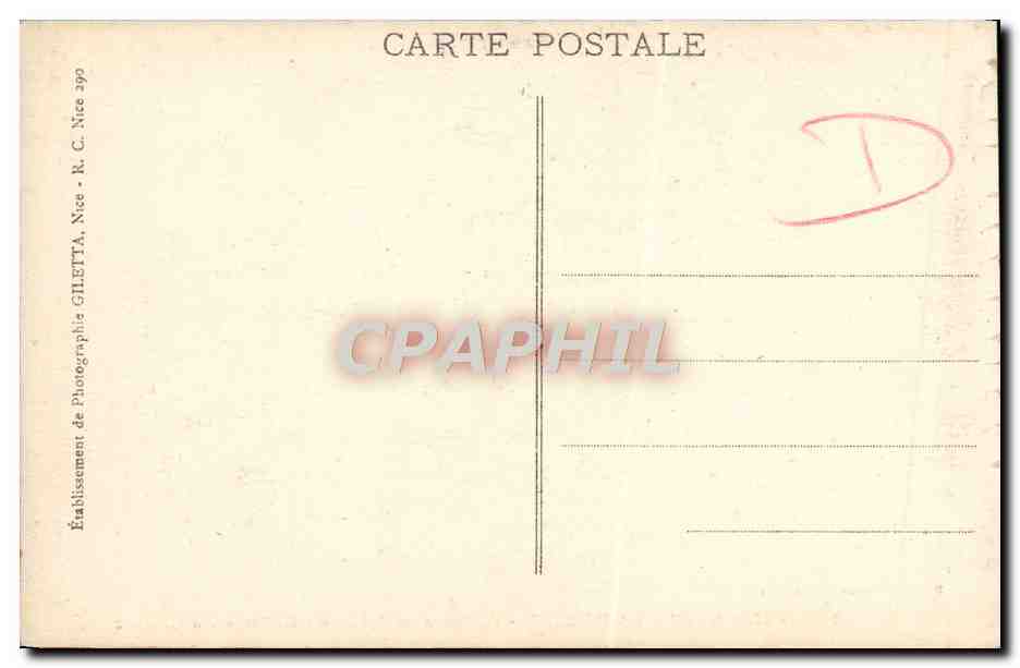CPA Ile St Honorat Abbaye de Lerins Galerie du Cloitre  — Verso