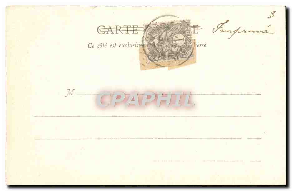 CPA Cannes Interieur du Chateau de St Honorat  — Verso