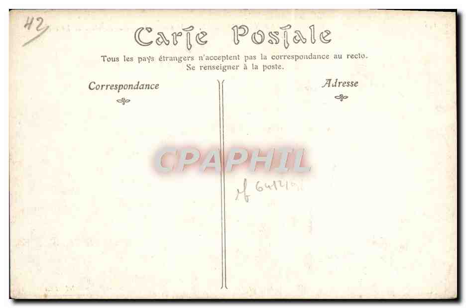 CPA lle Saint Honorat Monastere fortifie de l'Abbaye de Lerins — Verso