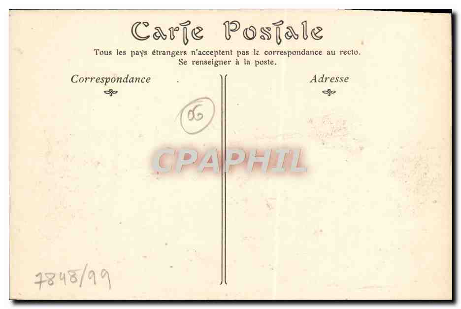 CPA lle Saint Honorat Monastere fortifie de l'Abbaye de Lerins — Rückseite