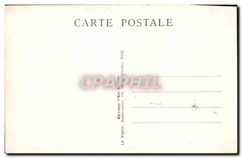 CPA Cannes lle Sainte Marguerite Prison du masque de fer — Verso