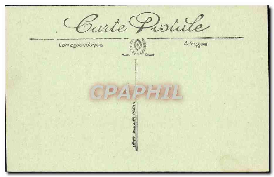 CPA lle Sainte Marguerite Le Fort Les rochers Saut de Bazaine — Rückseite