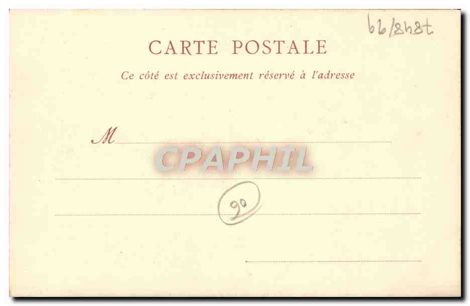 CPA lle Sainte Marguerite La Prison — Verso