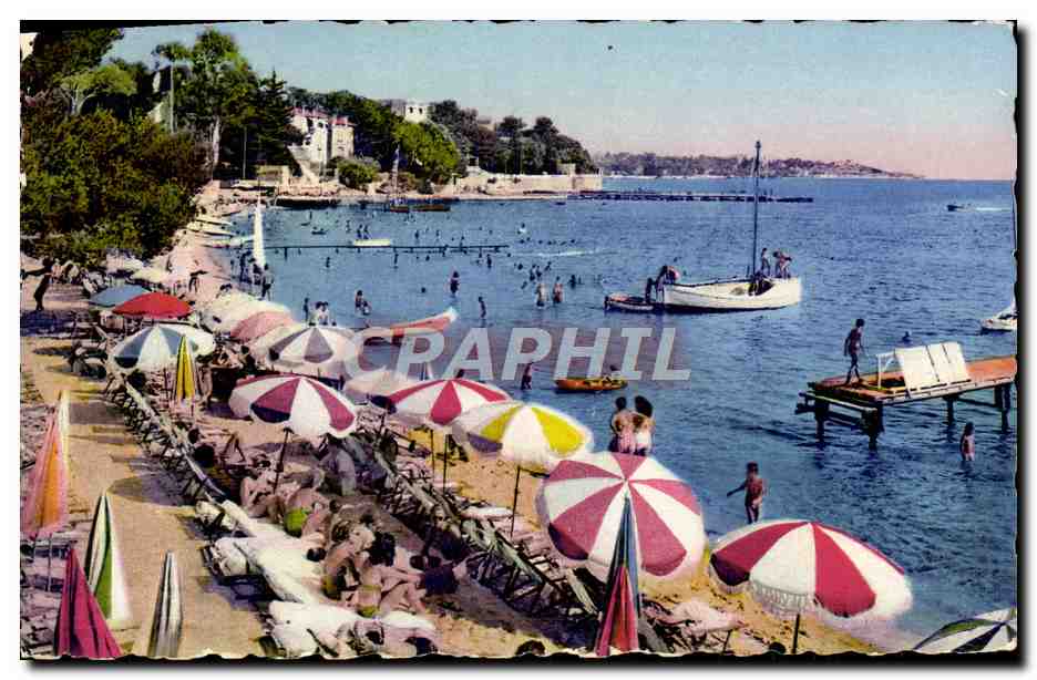 CPM Juan les Pins Une des Plages 