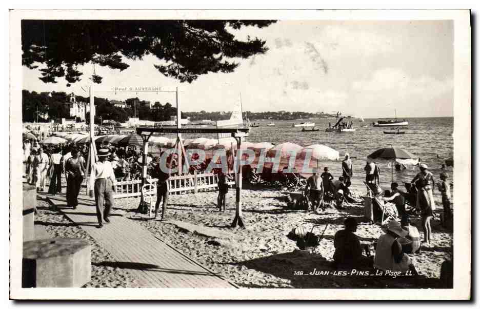 CPA Juan les Pins La Plage 