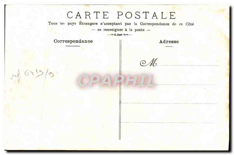 CPA Juan les Pins La Plage  — Rückseite
