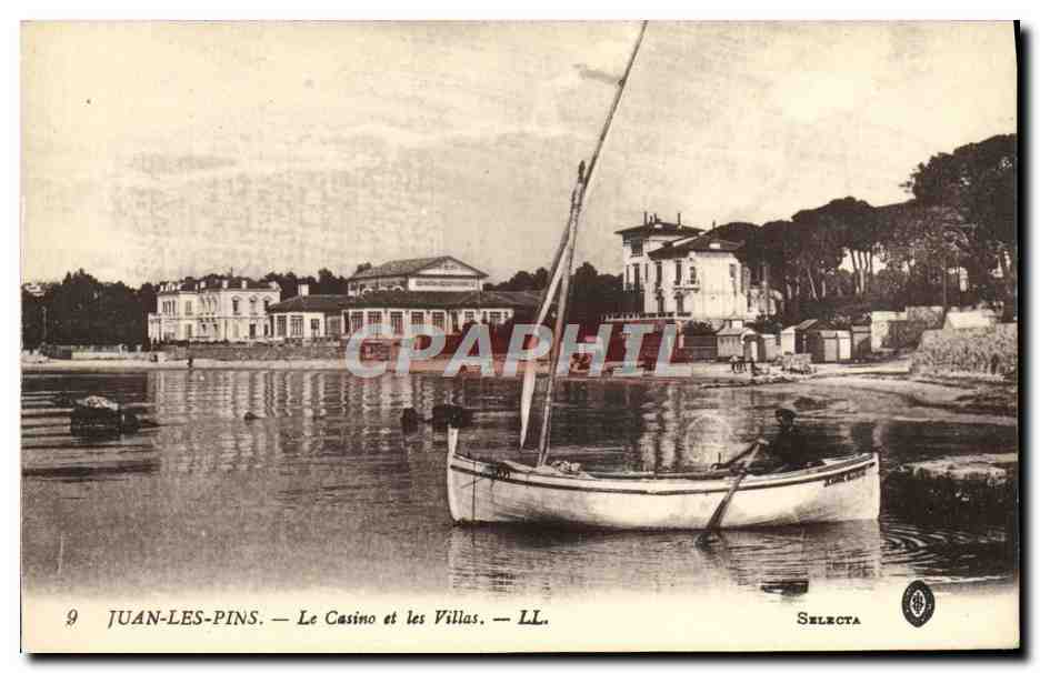 CPA Juan les Pins Le Casino et les Villas 