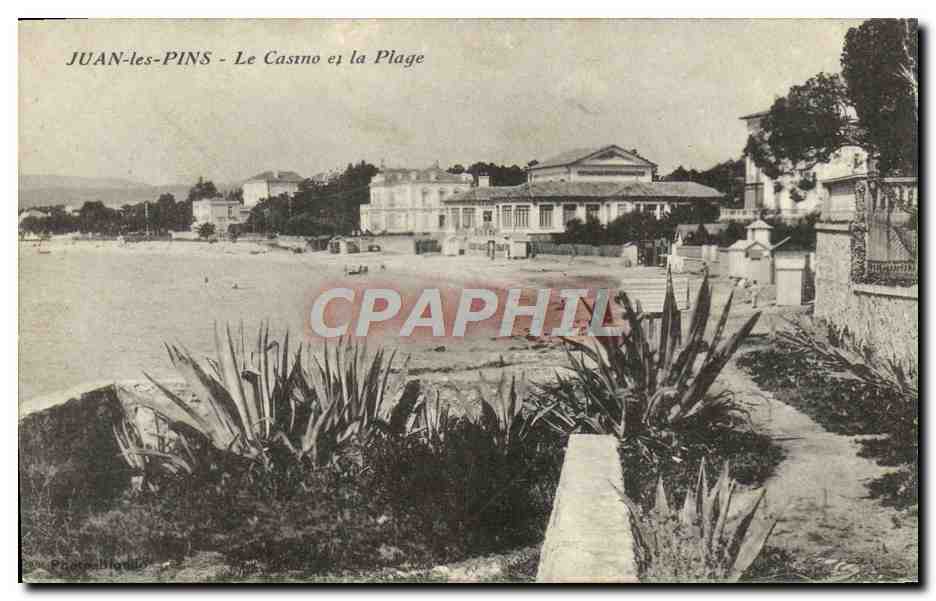 CPA Juan les Pins Le Casino et la Plage 