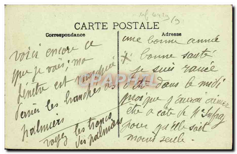 CPA Hotel Pension Louise Juan les Pins  — Rückseite