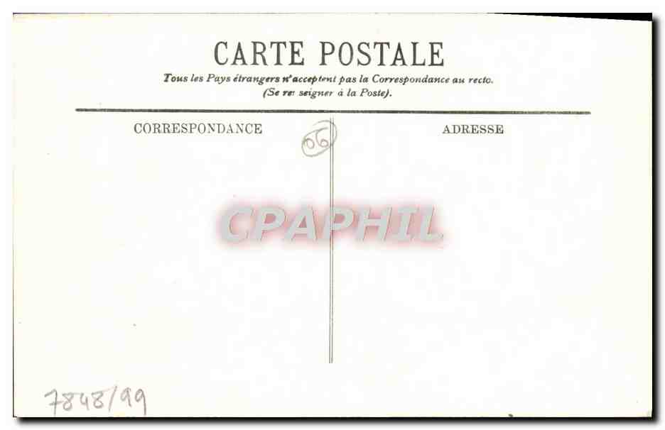 CPA Juan les Pins Les Pins au Bord de la Mer  — Verso