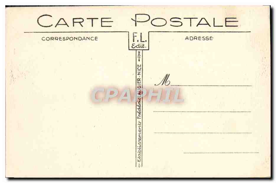 CPA Laghet Le Monastere  — Back