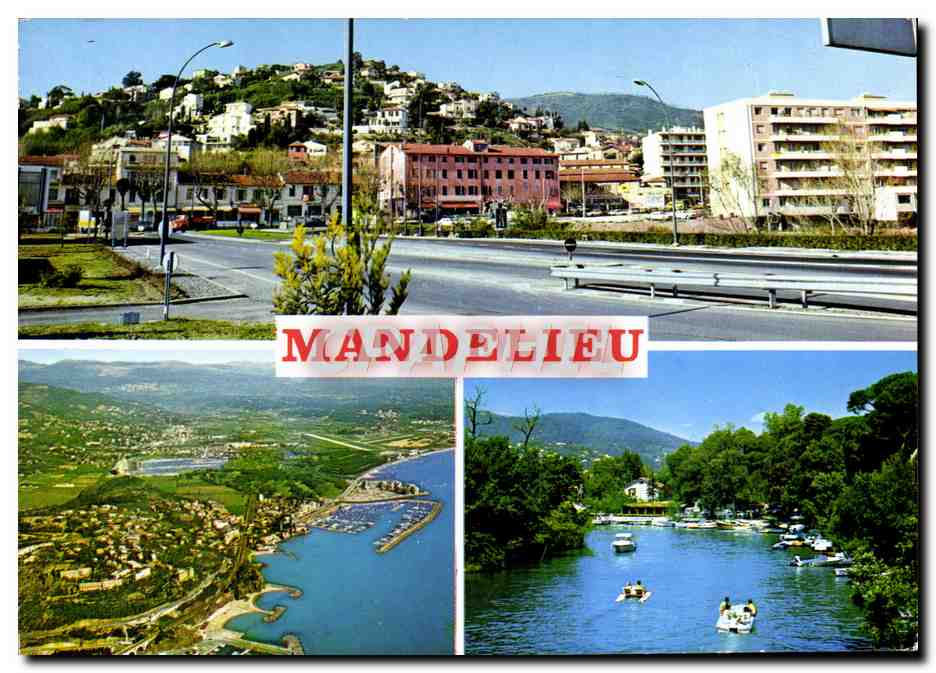 CPM Mandelieu Cote D'Azur La coline Le bord de mer La Siagne