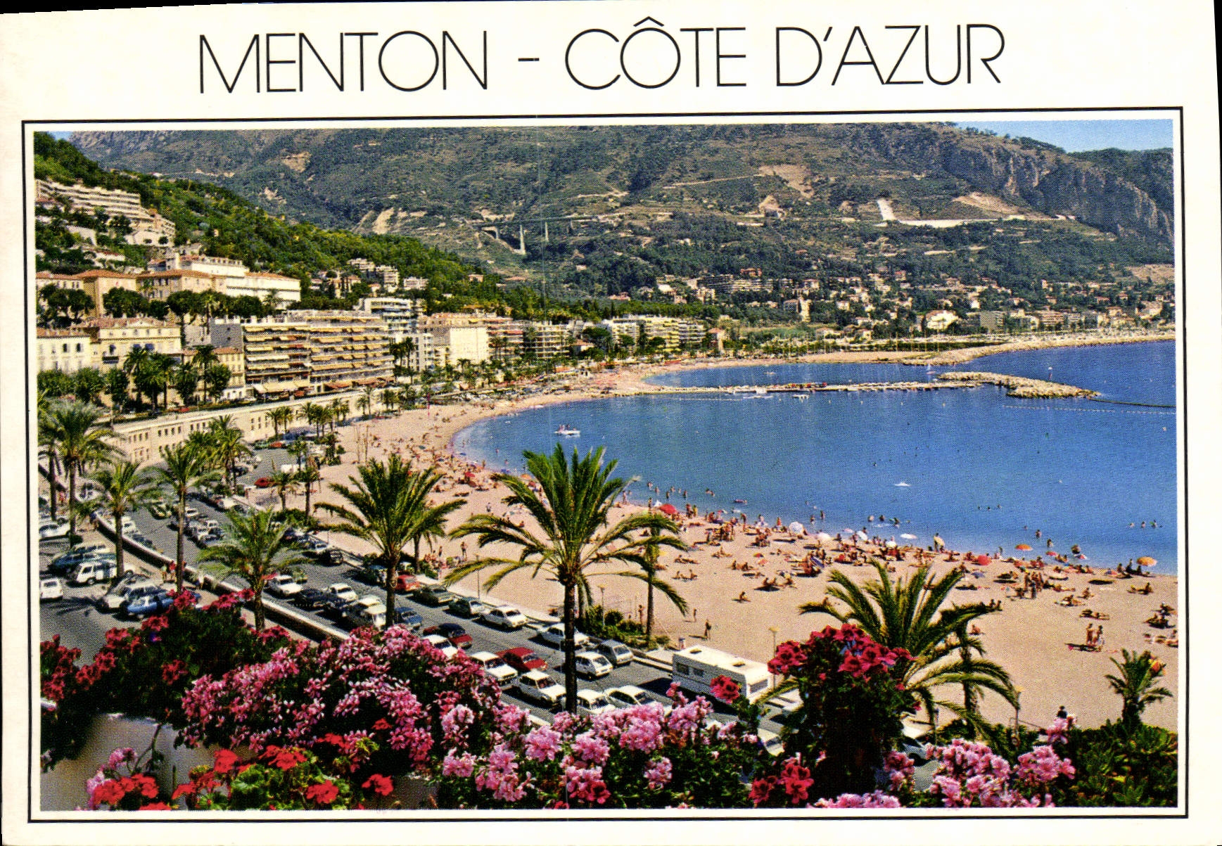 Menton - Côte d'Azur — vue de la plage et du port — Les Editions Gilletta