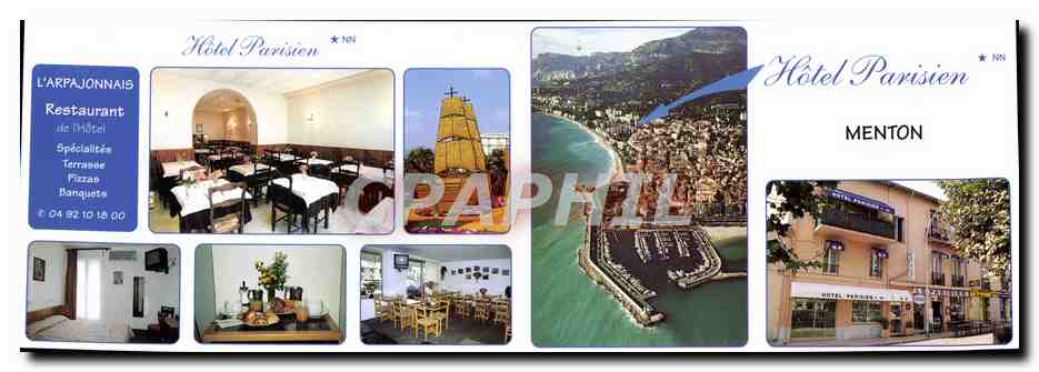CPM Menton Hotel parisien 
