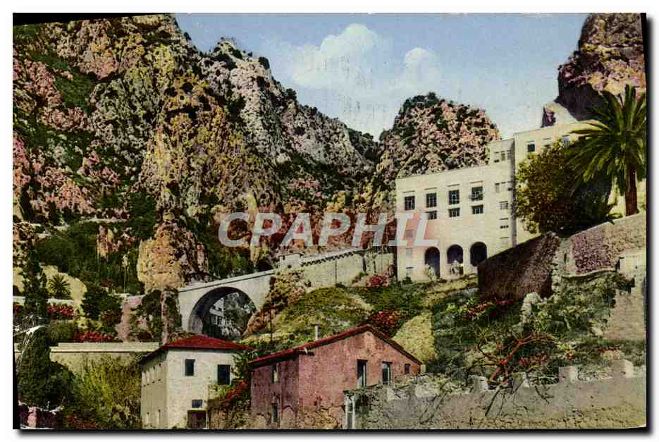 CPA Menton Le Pont St Louis Frontiere Franco italienne 