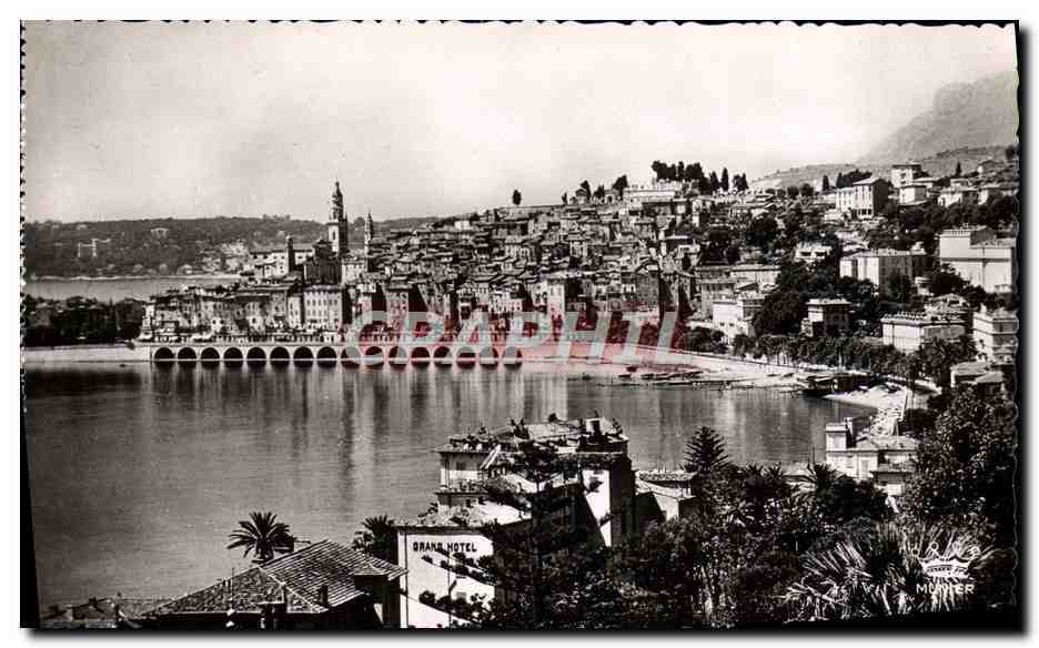 CPA Menton Vue Generale 
