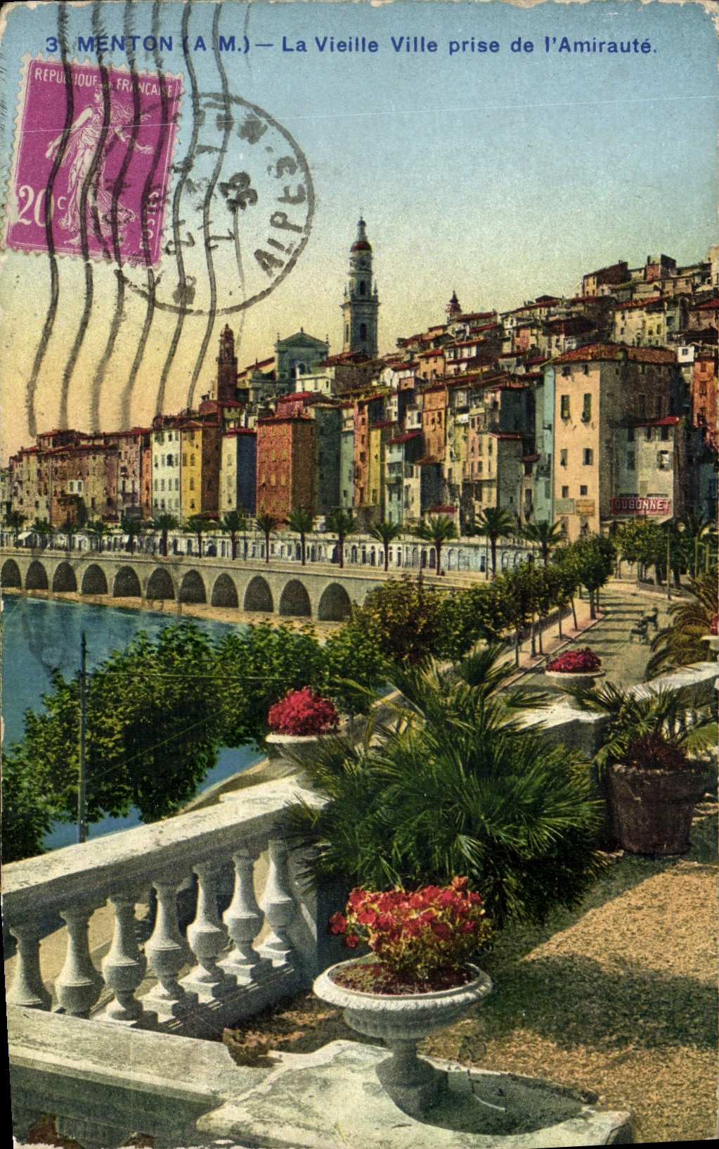 CPA Menton La Vieille Ville Prise De L'Amiraute