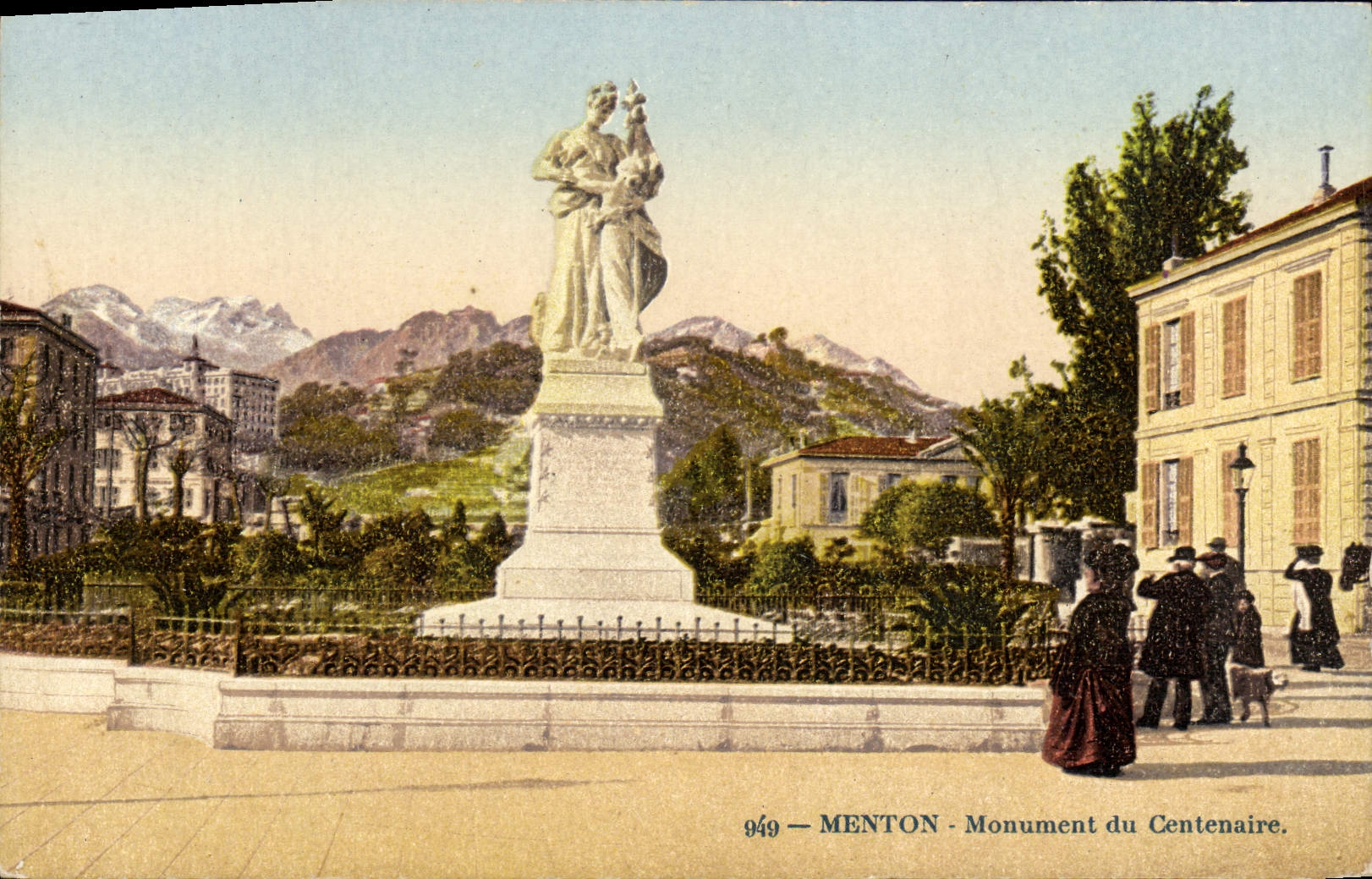 CPA Menton Monument du centenaire