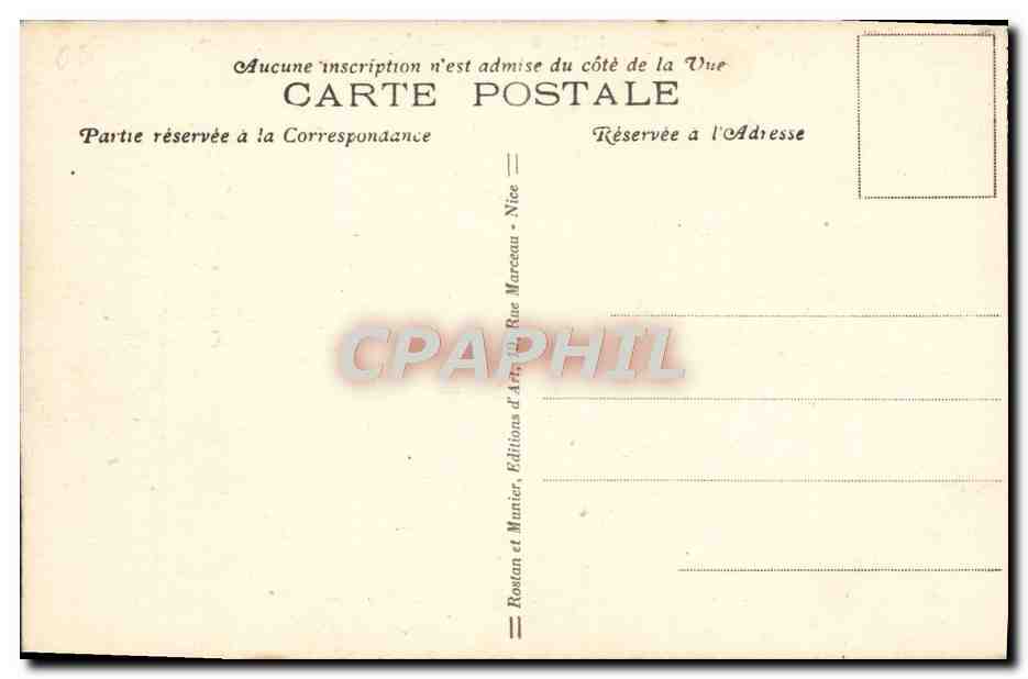 CPA Menton Frontiere Italienne  — Rückseite