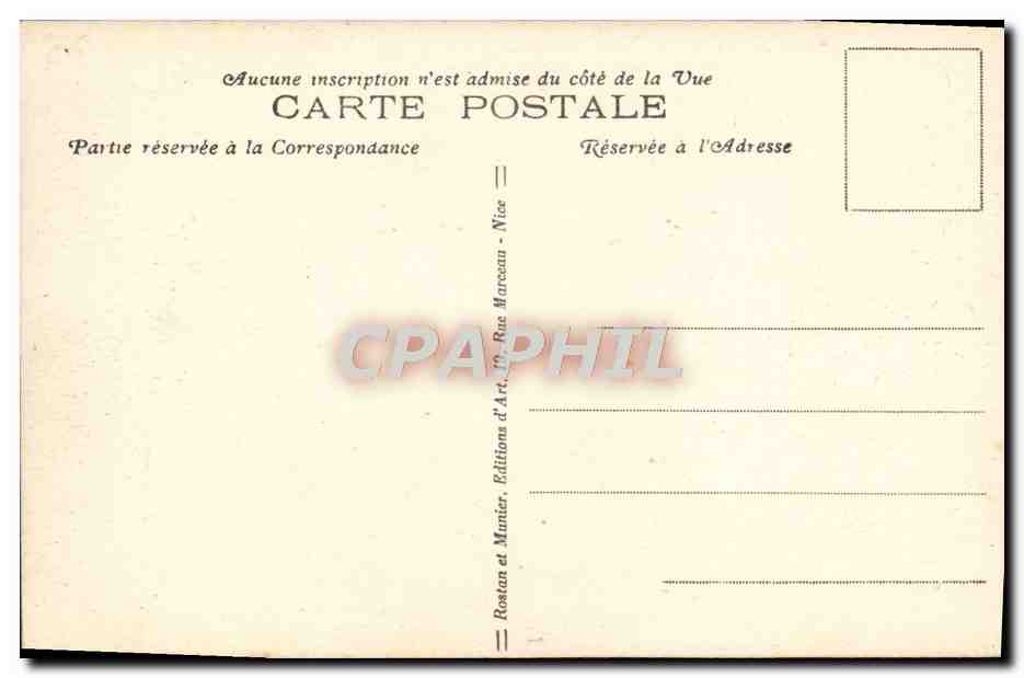 CPA Menton La Vieille Ville et la Promenade Enfants — Rückseite