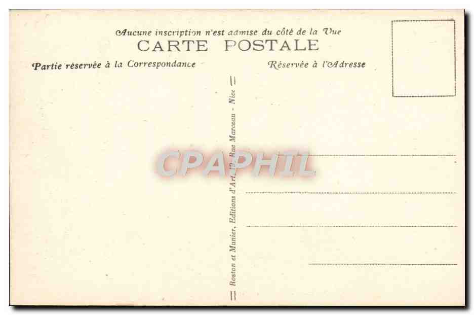 CPA Menton L'Annonciate — Verso