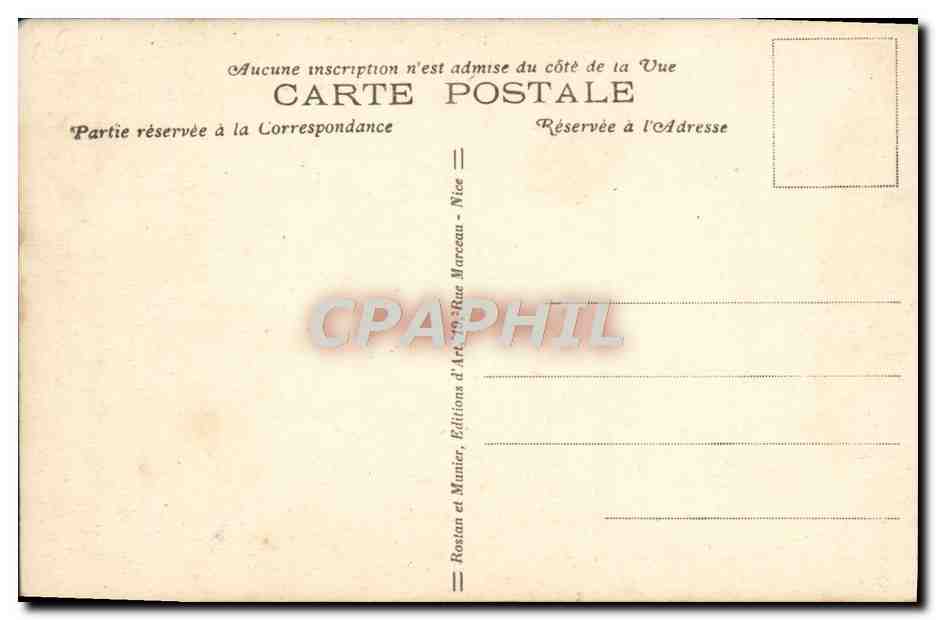 CPA Menton Le Pont St Louis Frontiere Italienne — Rückseite
