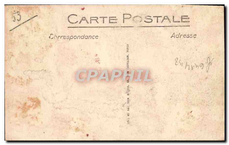 CPA Menton Le Pont St Louis Frontiere Franco italienne L'Hotel Miramar et le casino des rochers rouges — Rückseite