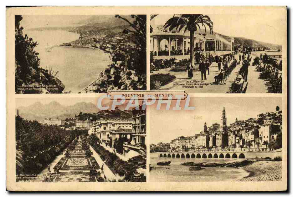 CPA Menton Souvenir 