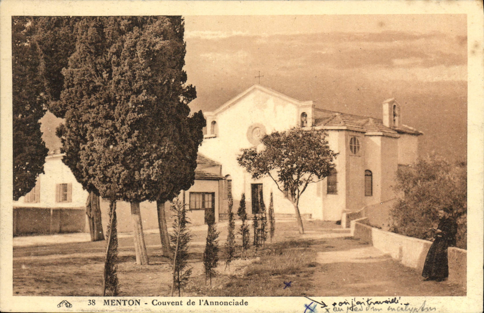 CPA Menton Couvent de L'Annonciade