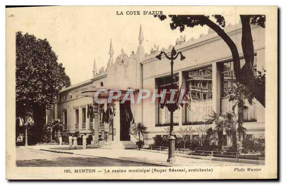 CPA Menton Le Casino Municipal