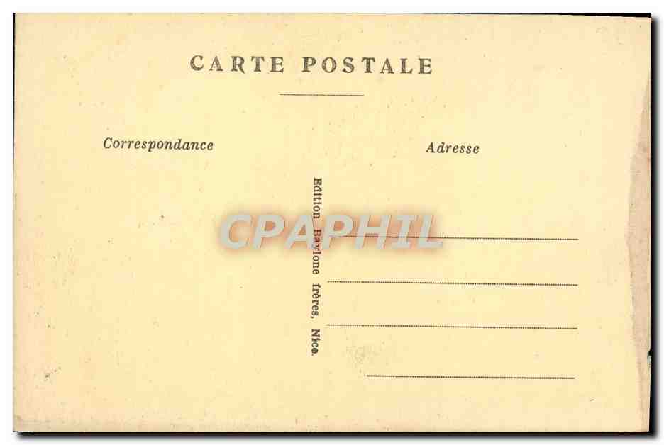 CPA Menton La Vieille Ville et la Plage Pecheurs — Rückseite