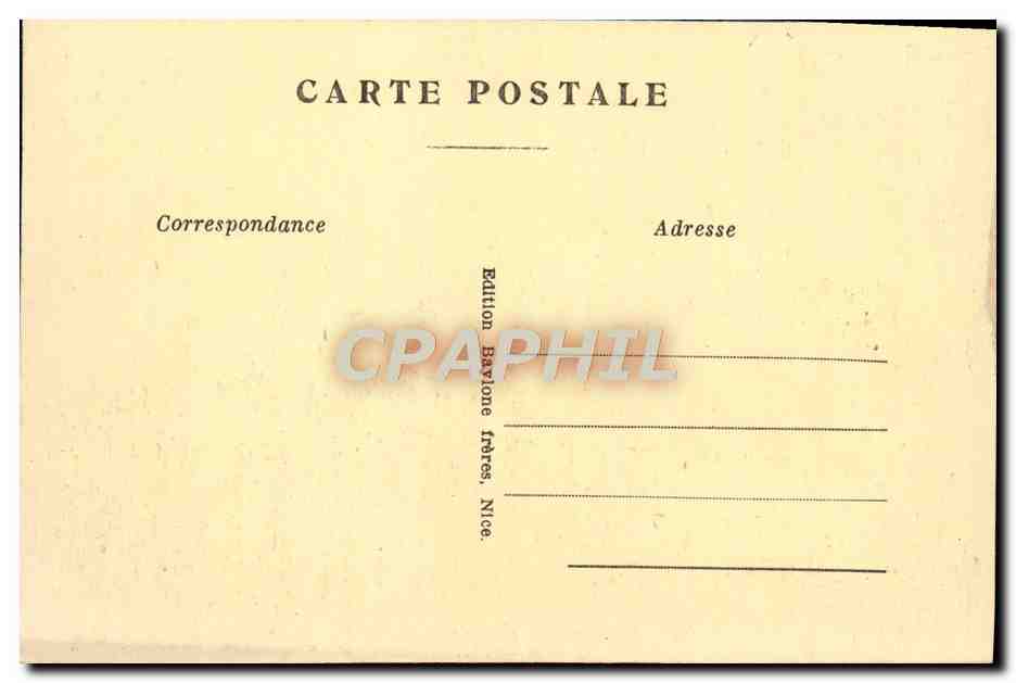 CPA Menton Vue Prise de la Frontiere — Rückseite