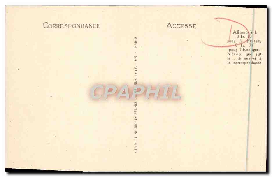 CPA Menton Vue Prise Du Mole  — Rückseite