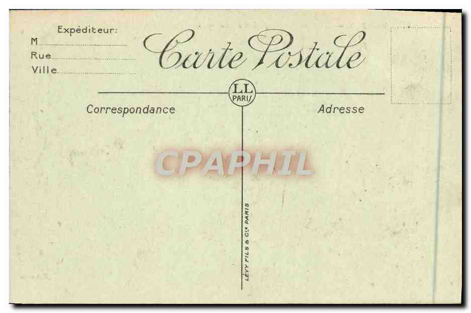 CPA Menton Les Parterres Du Jardin Public — Rückseite