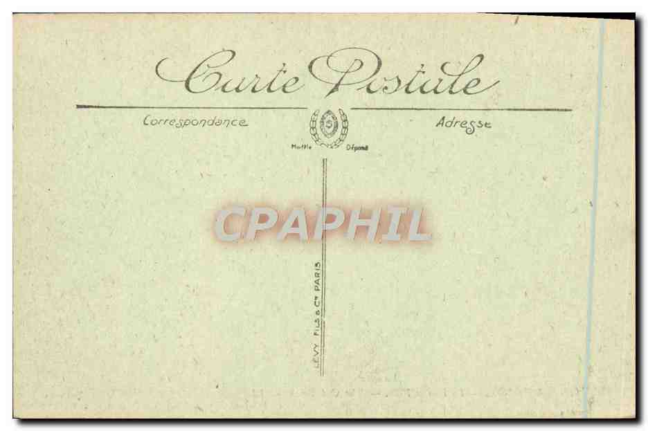 CPA Menton La Vieille Ville — Rückseite