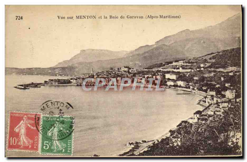 CPA Menton La Baie de Garavan