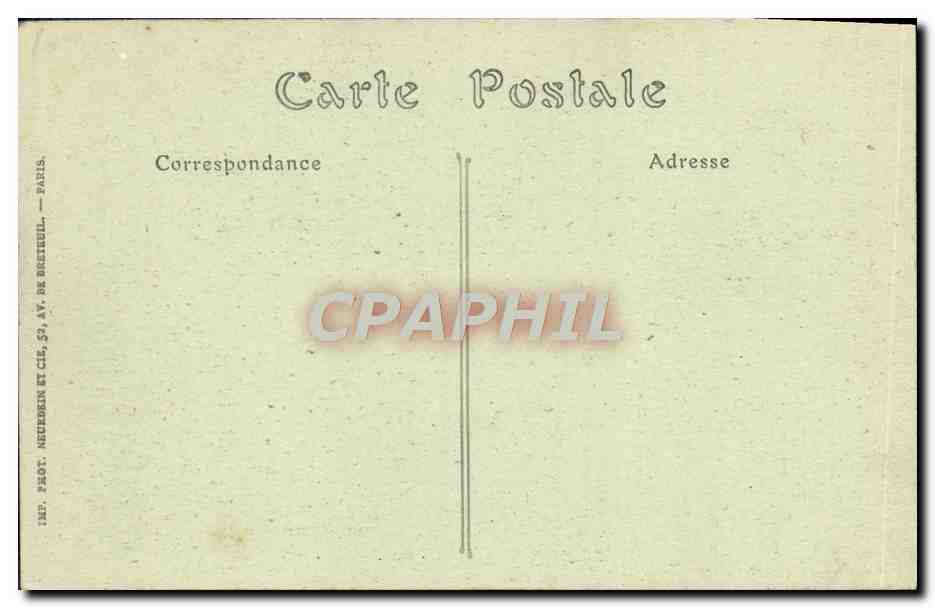 CPA Menton L'Avenue Felix Faure — Rückseite