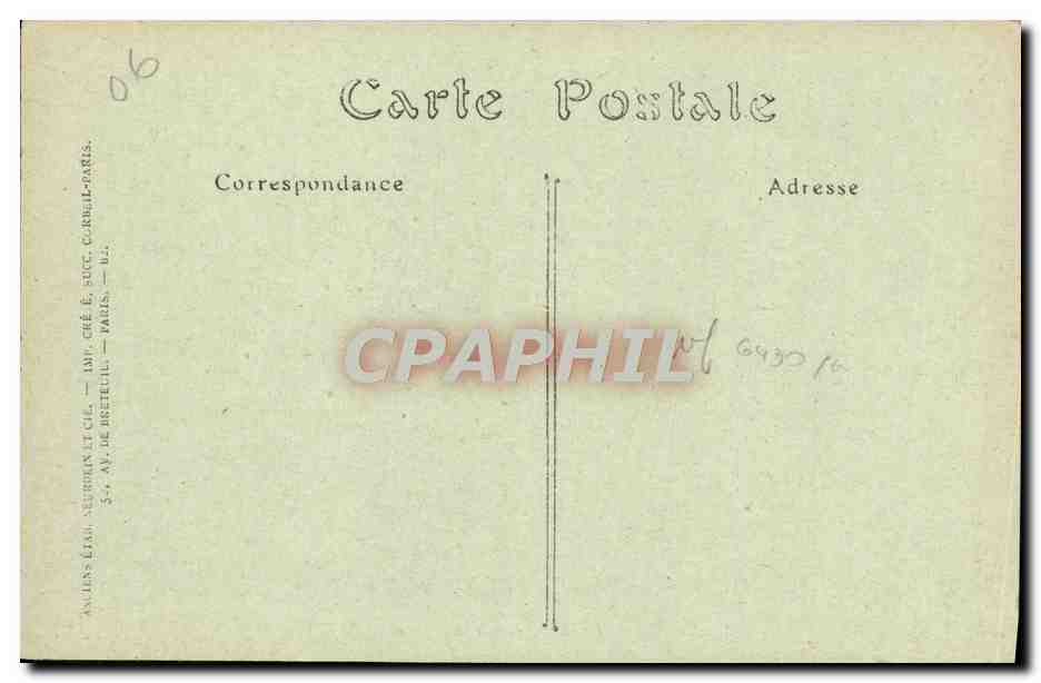 CPA Menton La Promenade Du Midi — Rückseite