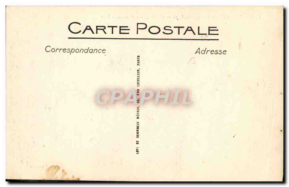 CPA Menton Vue Generale Prise des Rochers Rouges — Rückseite