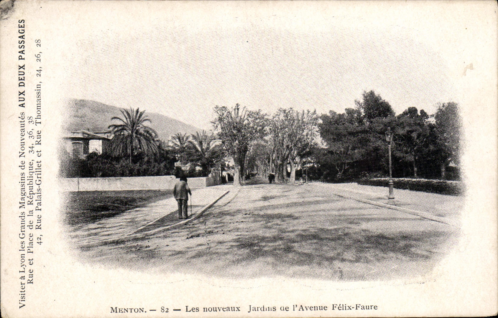 CPA Menton Les Nouveaux Jardins de l'avenue Felix Faure 
