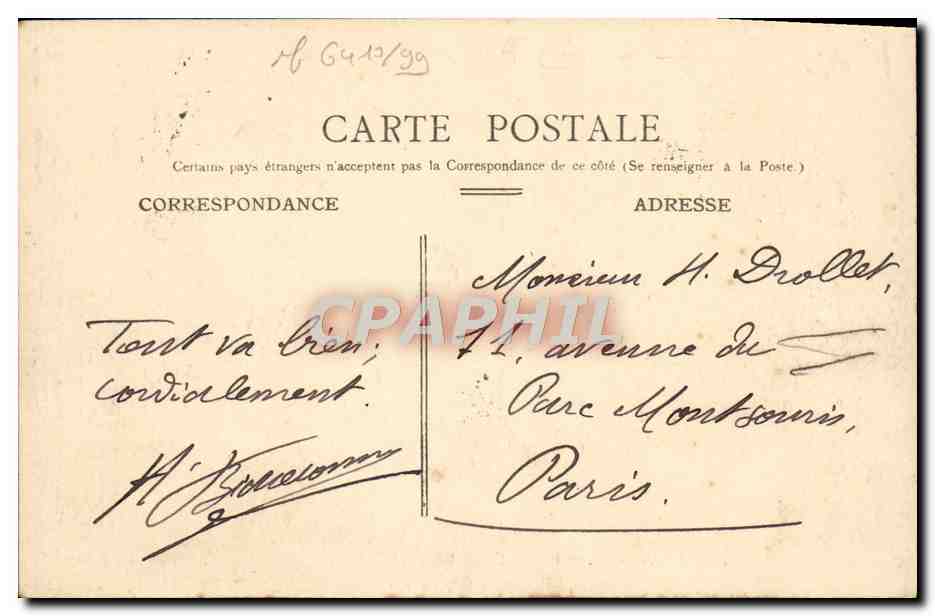 Menton — La Jetée et Garavan — Édition Pueird, Nice, n° 176 — Reverso