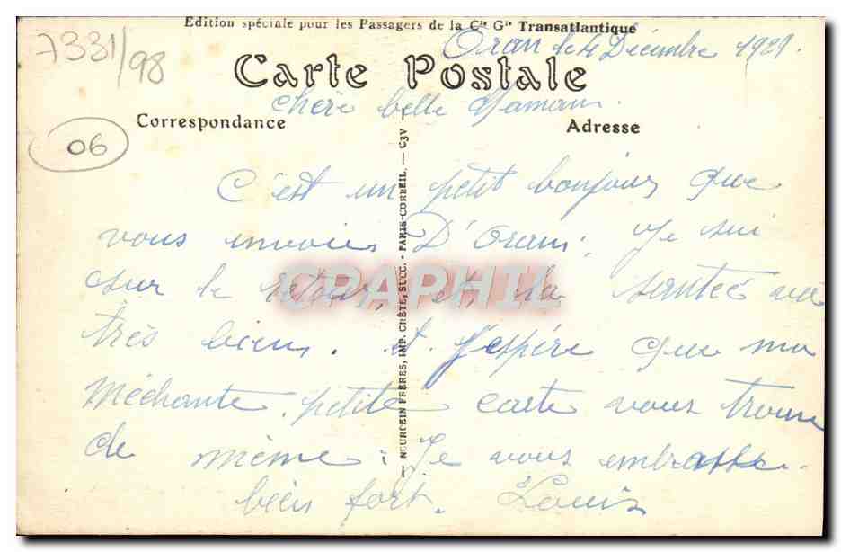 CPA Menton Vue Sur Garavan Menton le Cap Martin et la Tete de Chien — Rückseite