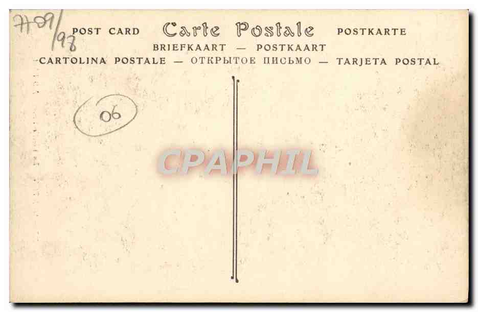 CPA Menton La Vieille Ville — Rückseite