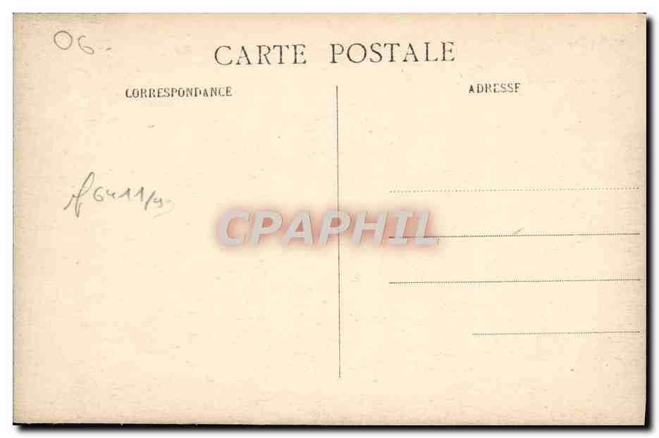 CPA Menton Hotel Pension Magali Menton Calvauna  — Rückseite