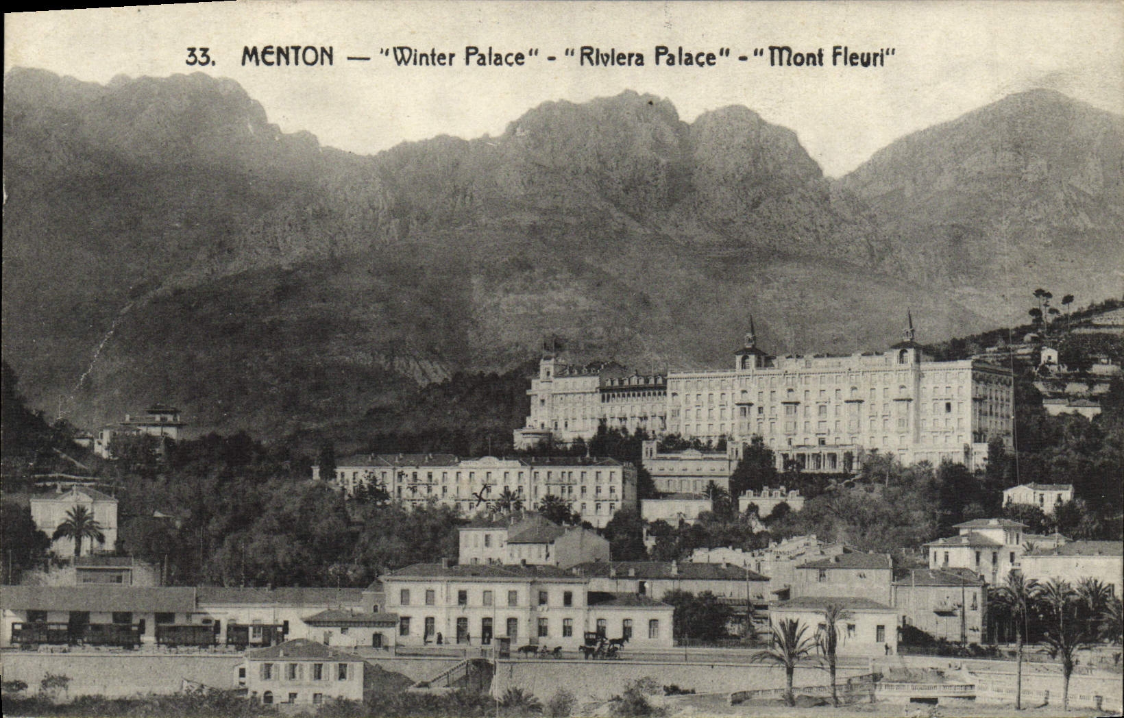 CPA Menton Winter Palace Rivera Palace Mont Fleuri