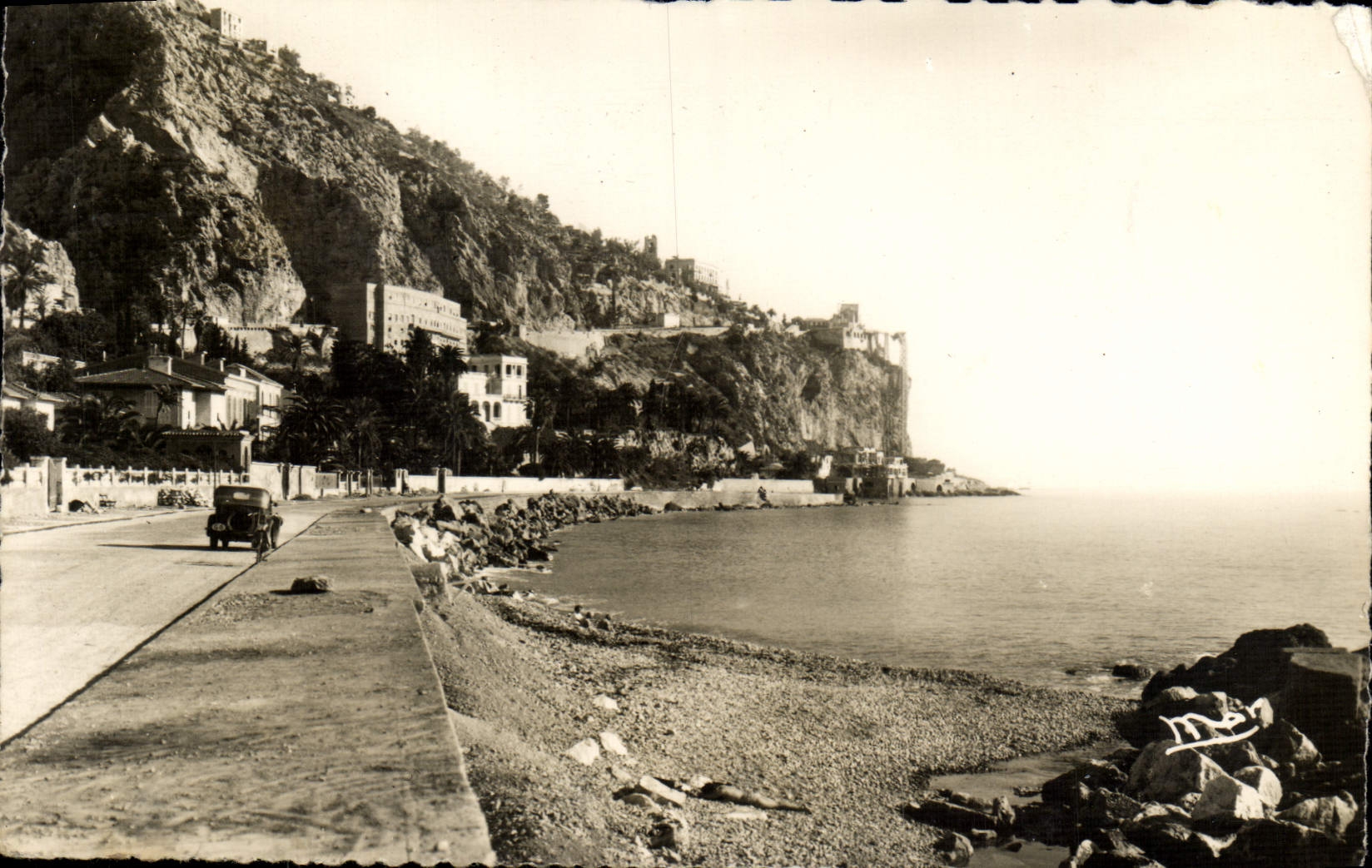 CPA Menton Garavan Frontiere franco italienne