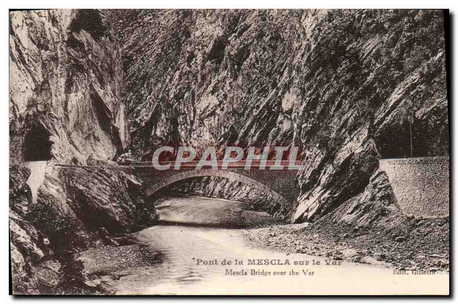 CPA Pont de la Mescla Sur le Var