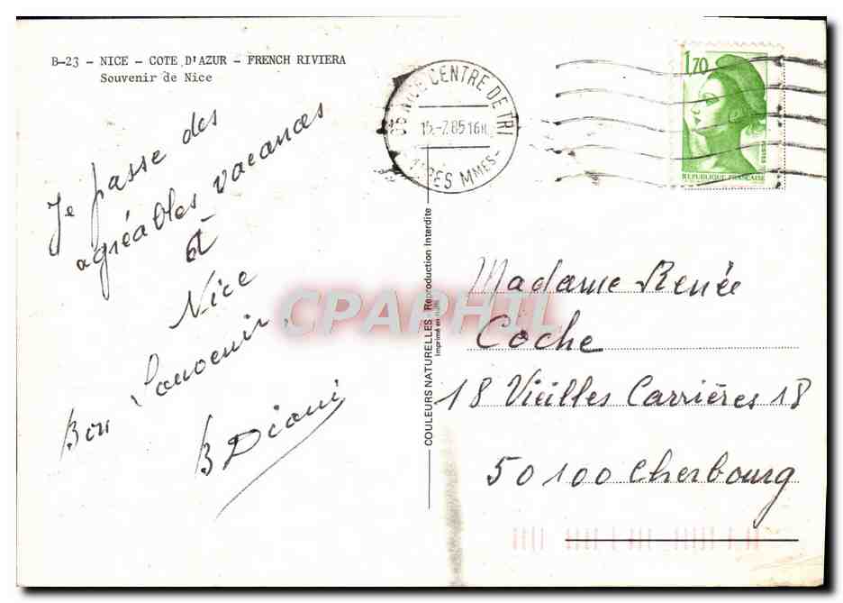 Nice — vue de la promenade des Anglais — éditeur B-23 — Reverso