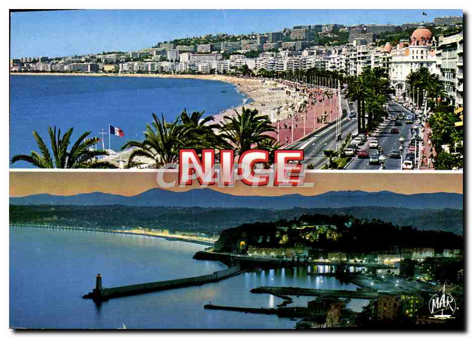 Nice — vue panoramique jour et nuit — MAR