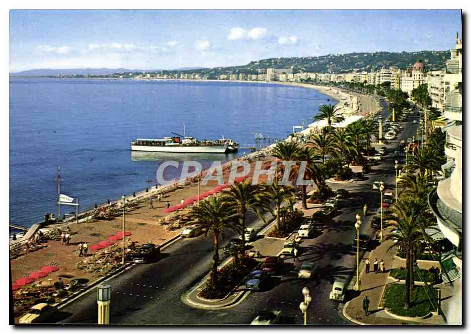 Nice — La Promenade des Anglais vue depuis l'Hôtel Ruhl — Éditions d'Art Montluet, Nice